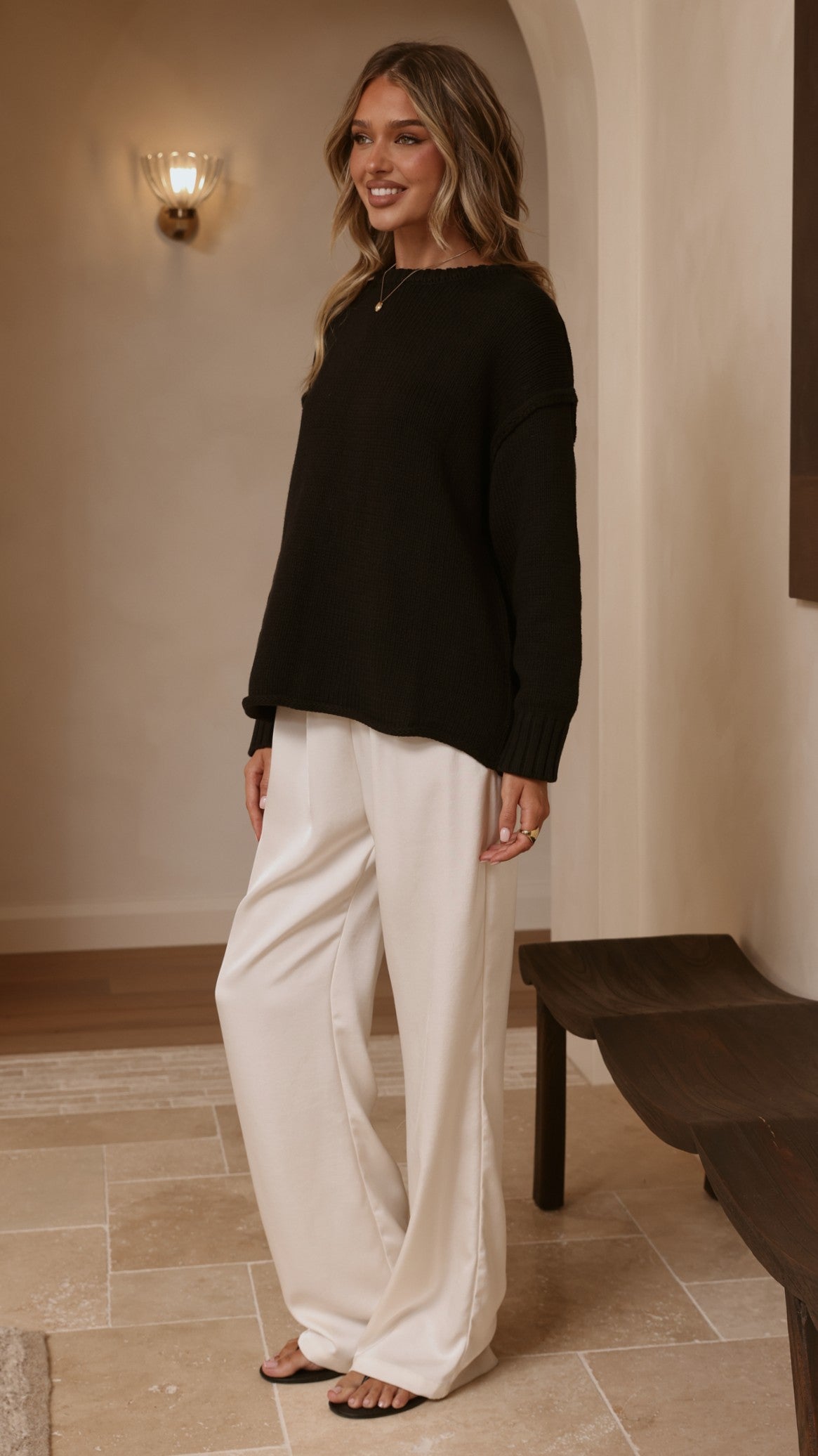 Hayden Knit Jumper - Black