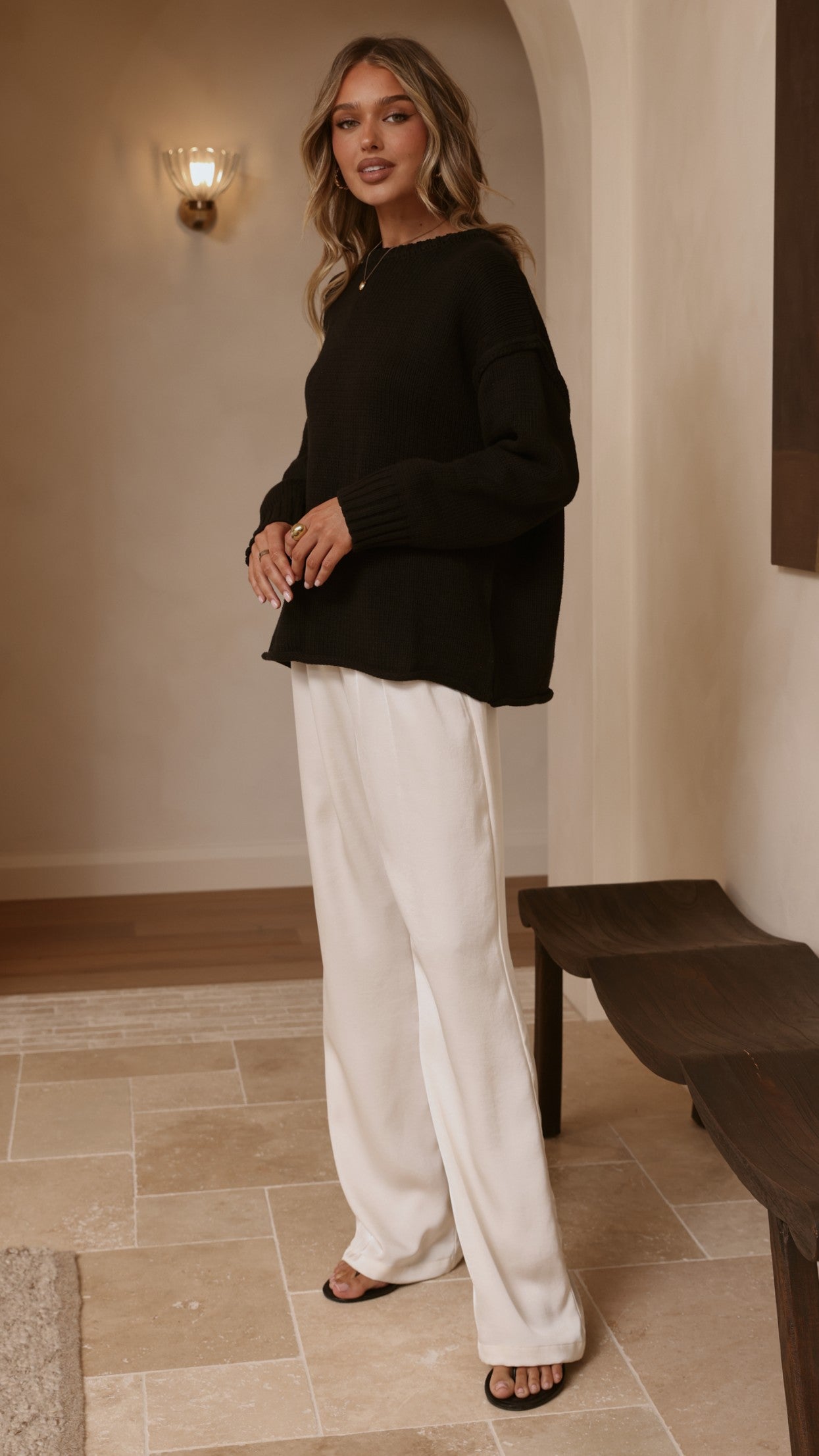 Hayden Knit Jumper - Black