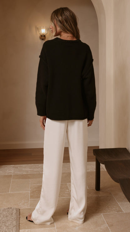 Hayden Knit Jumper - Black