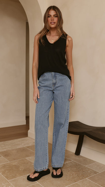 Zaeli Jeans - Mid Blue