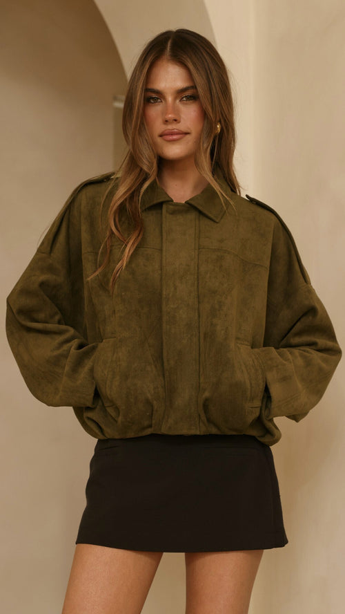 Leela Bomber Jacket - Khaki