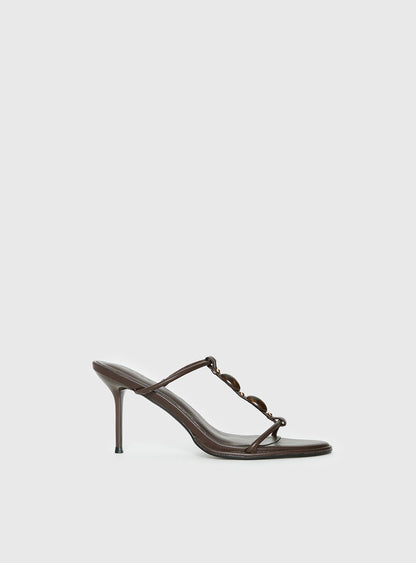 Billini Olympie Gem Detail Heels Brown