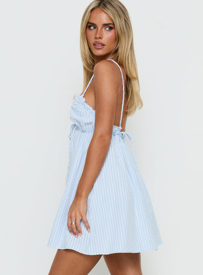Alchemy Mini Dress Blue Stripe