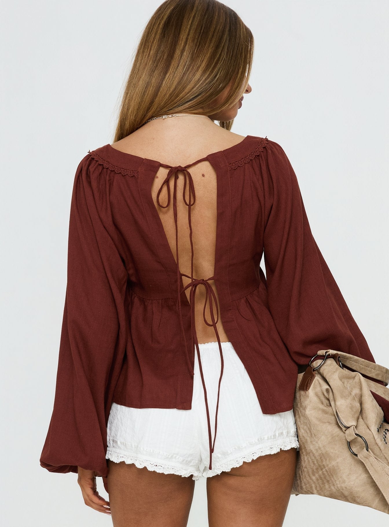 Benjie Long Sleeve Top Chocolate