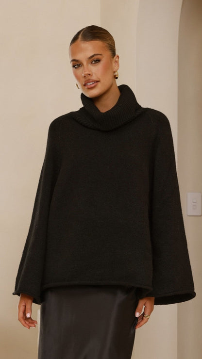 Jacques Knitted Jumper - Black