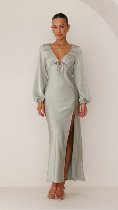 Brigitte Maxi Dress - Sage