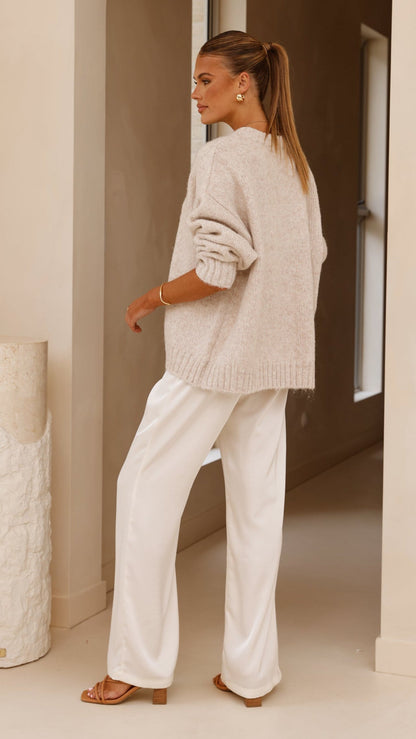 Mila Knit Jumper - Oatmeal