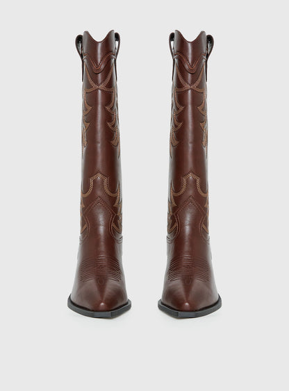 Billini Evalynn Cowboy Boots Fudge