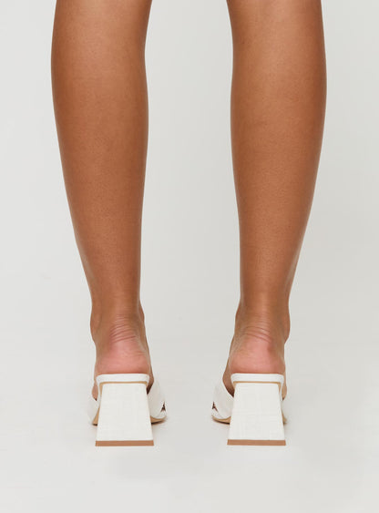 Brielle Heels White
