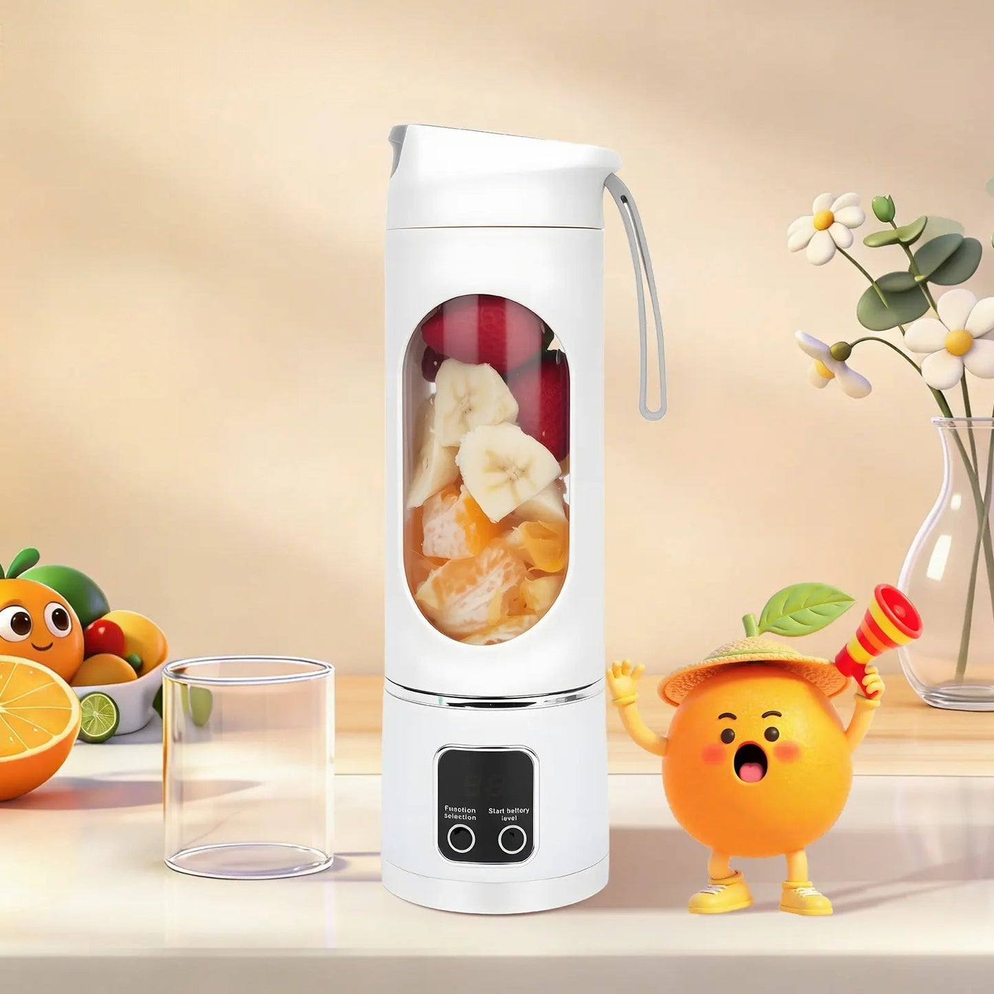 Portable, rechargeable mini blender