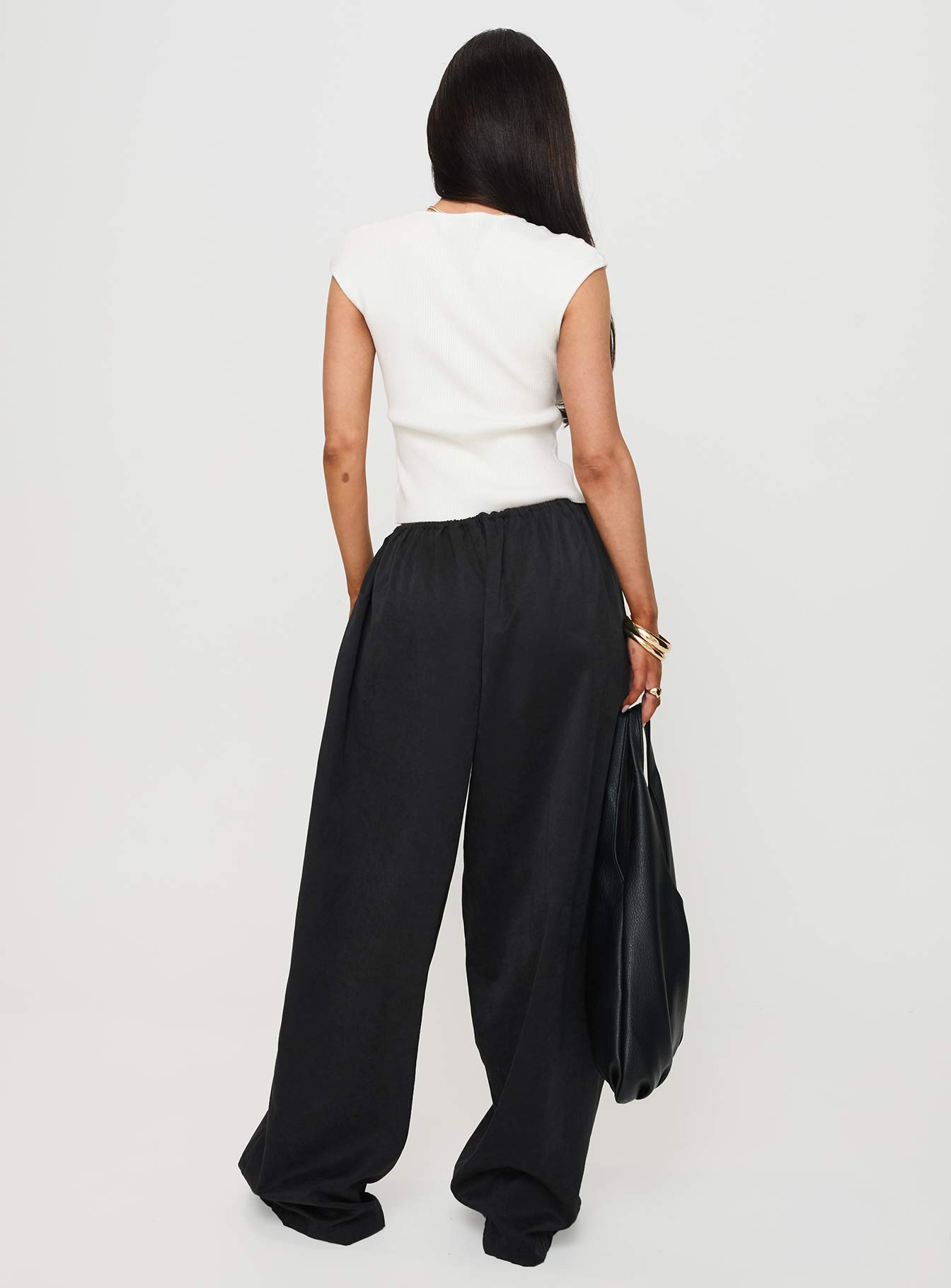 Bungala Oversized Relaxed Pants Black
