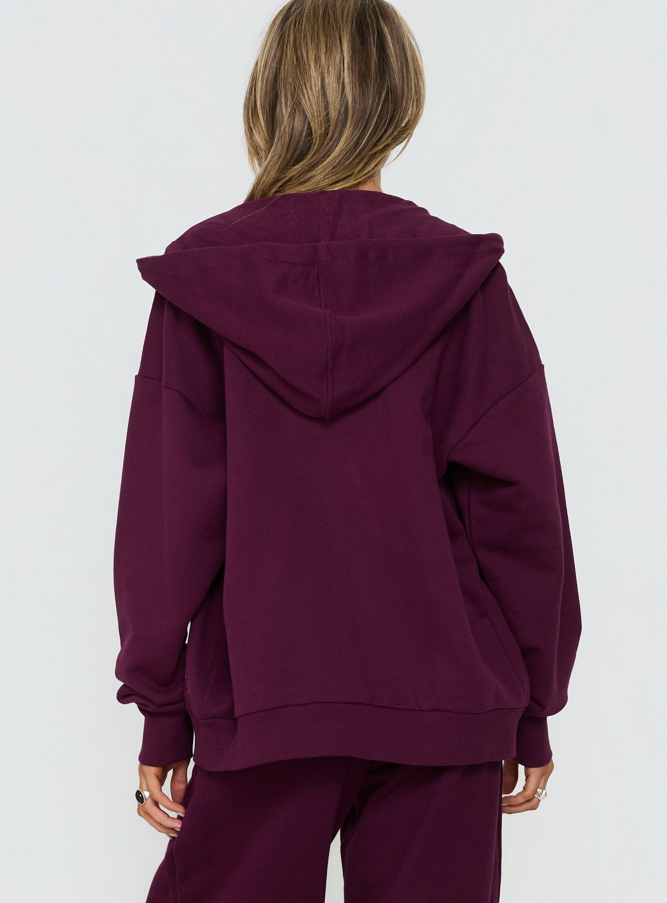 All Day Oversized Hoodie Plum
