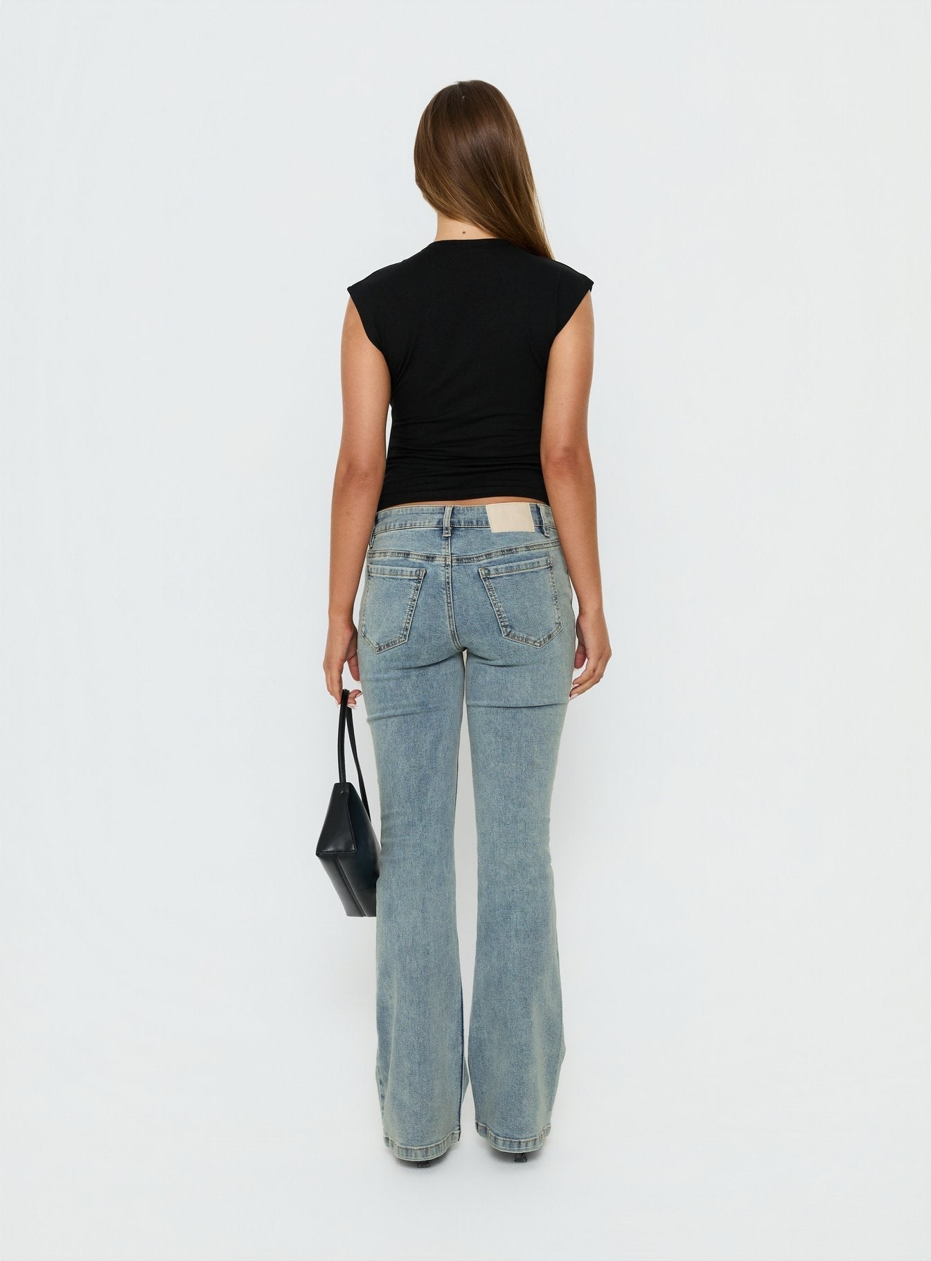 Bethany Low Rise Bootleg Jeans Ice Wash