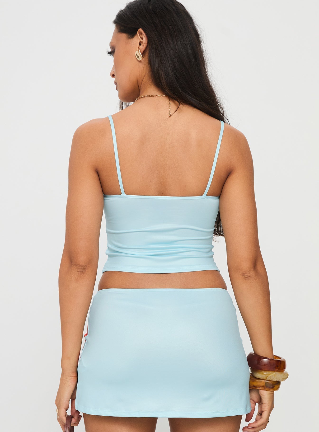 Boril Top Mono Flower Blue / Orange