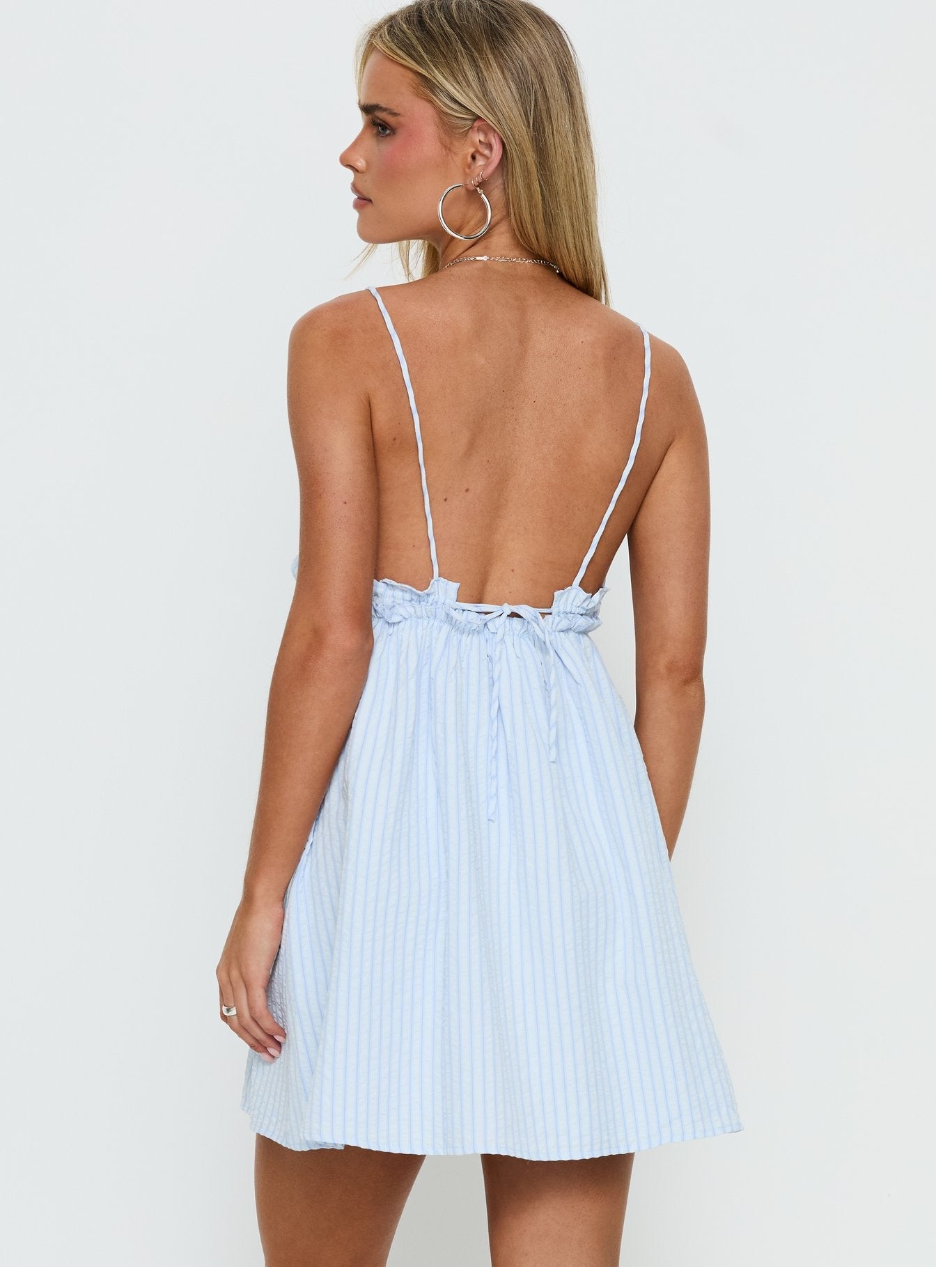 Alchemy Mini Dress Blue Stripe
