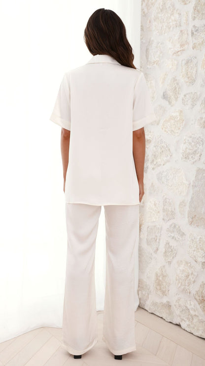 Imogen Button Shirt - Cream