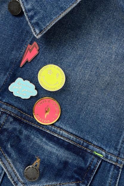 Pack of 4 Pin Badges