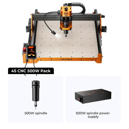 ACMER ASCARVA 4S CNC Router Machine – Precision Engraving & Cutting Tool for Wood, Acrylic, Plastic and DIY Crafts