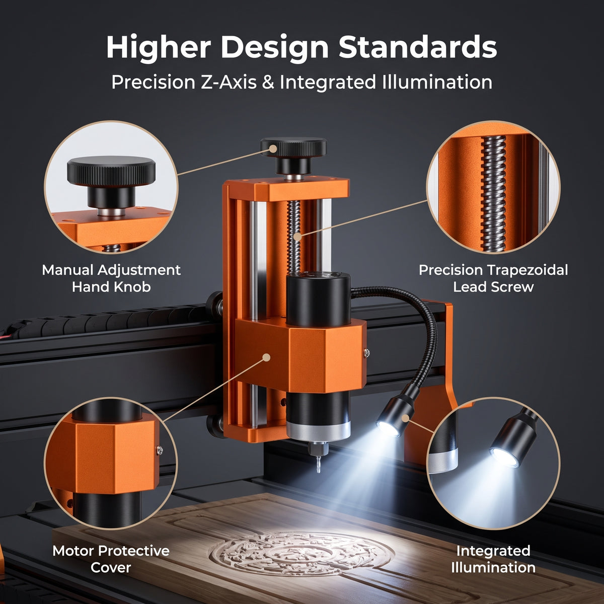 ACMER ASCARVA 4S CNC Router Machine – Precision Engraving & Cutting Tool for Wood, Acrylic, Plastic and DIY Crafts