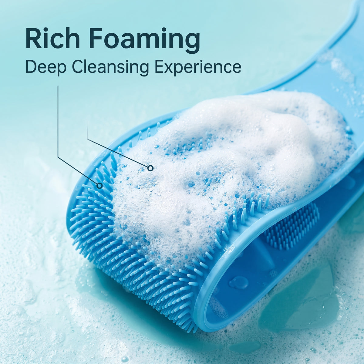 🛁 Silicone Back Scrubber Towel – Reach Every Inch With A Better Shower Clean ✨