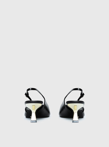 Billini Anaya Pointed Toe Heels Black / Gold