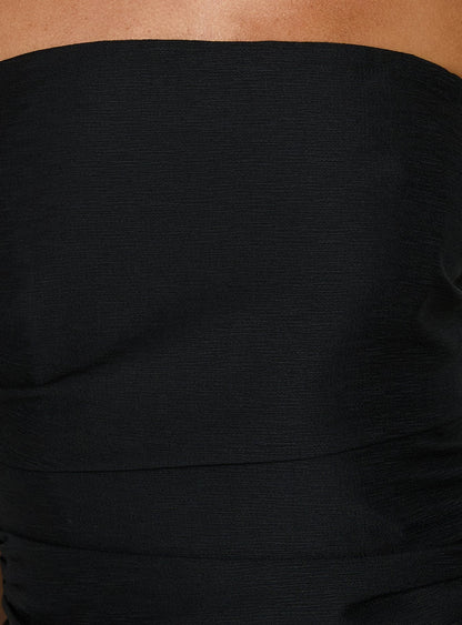 Adessa Strapless Maxi Dress Black