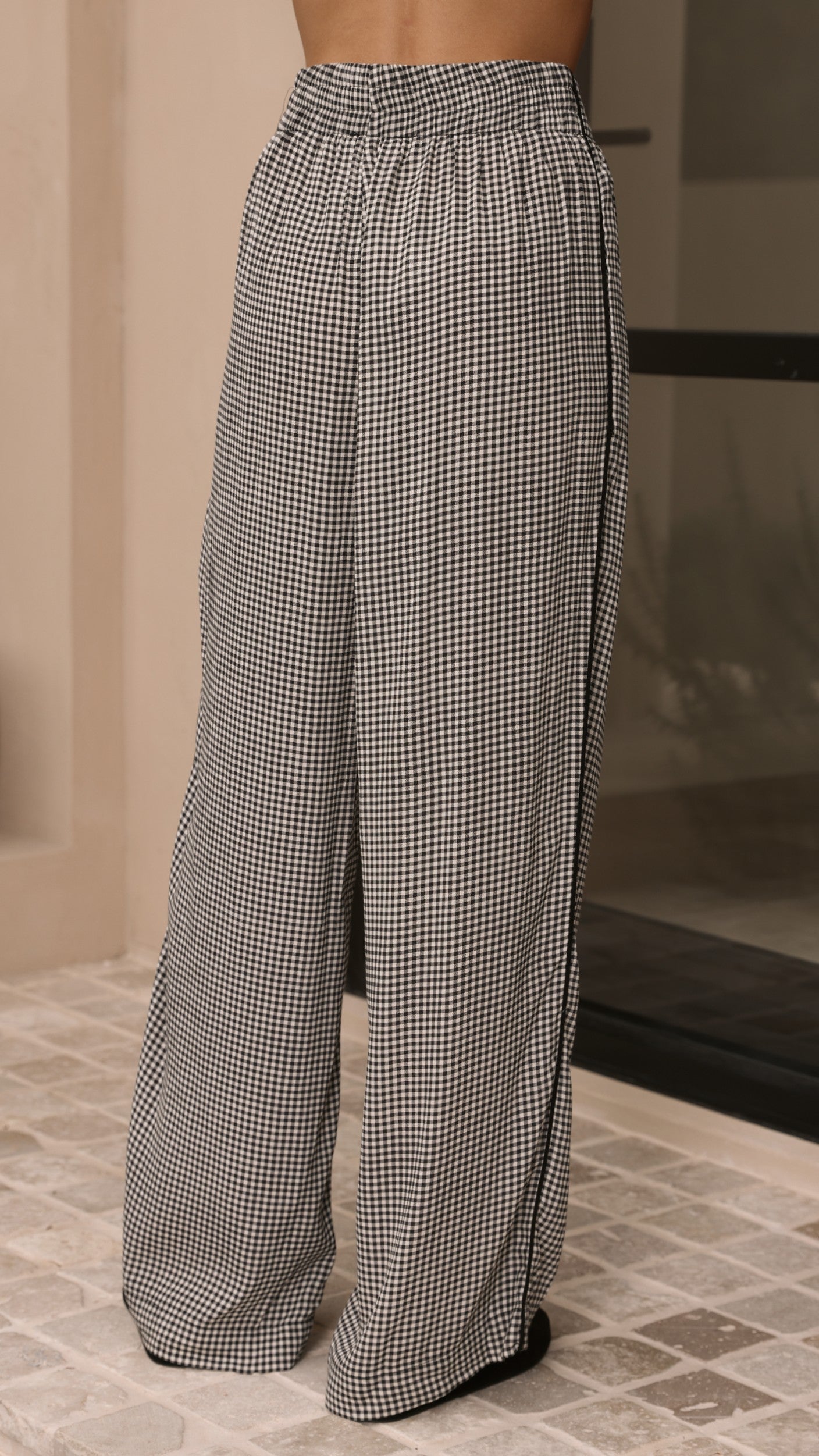 Zoelle Pants - Black Gingham