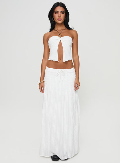 Carana Maxi Skirt White