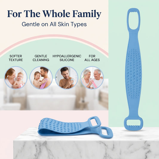 🛁 Silicone Back Scrubber Towel – Reach Every Inch With A Better Shower Clean ✨