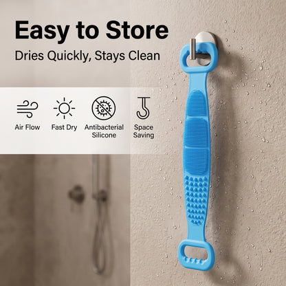 🛁 Silicone Back Scrubber Towel – Reach Every Inch With A Better Shower Clean ✨