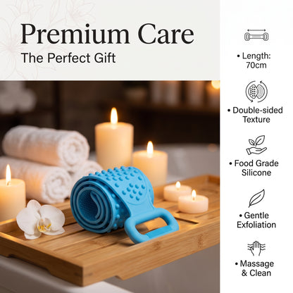🛁 Silicone Back Scrubber Towel – Reach Every Inch With A Better Shower Clean ✨