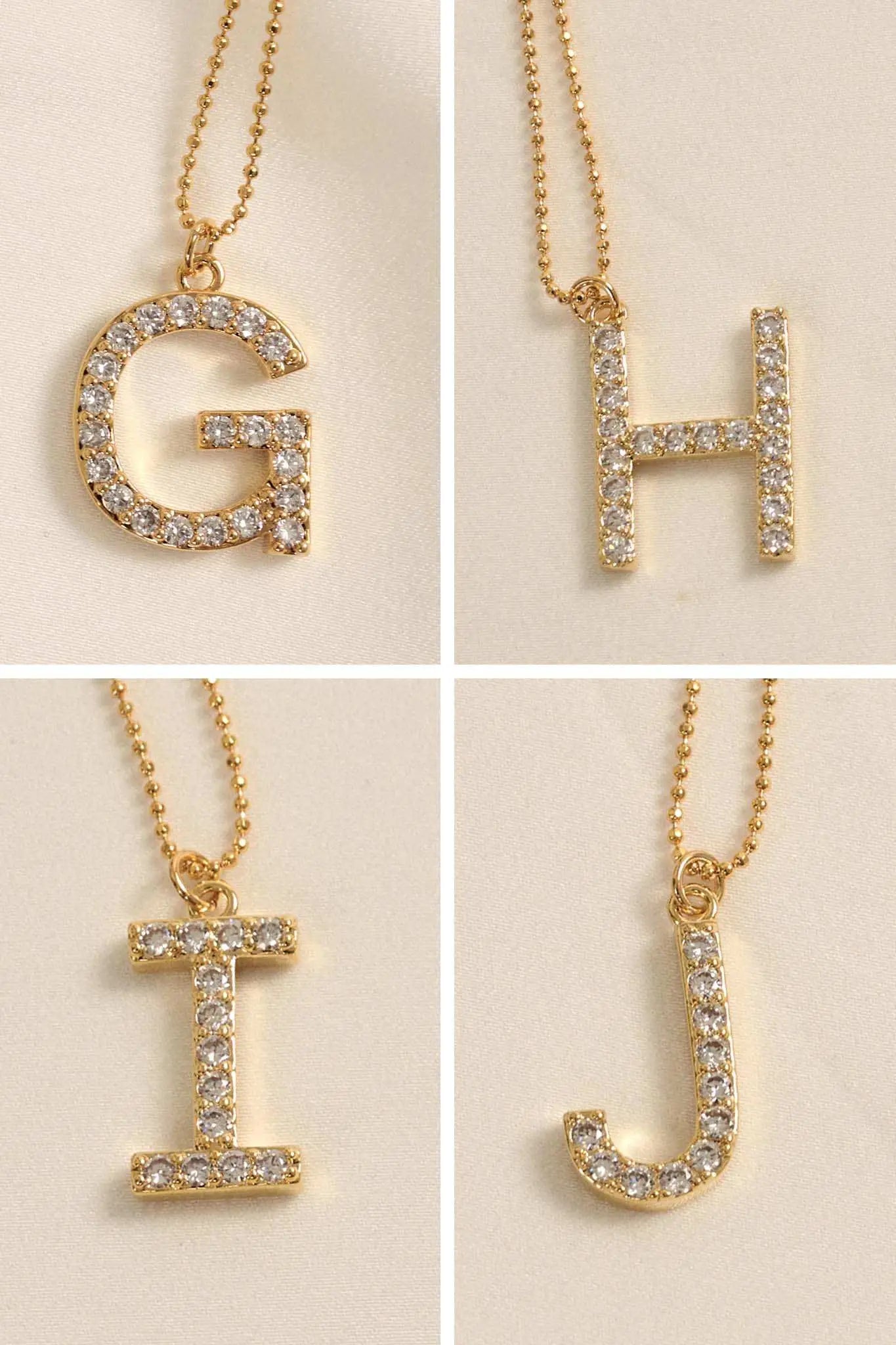 Brentwood Pavé Initial Necklace