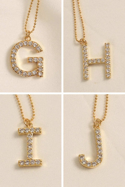 Brentwood Pavé Initial Necklace