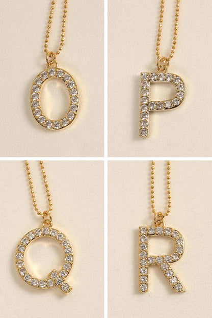 Brentwood Pavé Initial Necklace