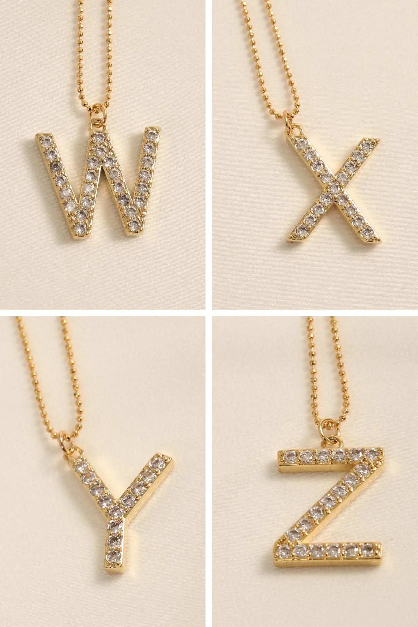 Brentwood Pavé Initial Necklace