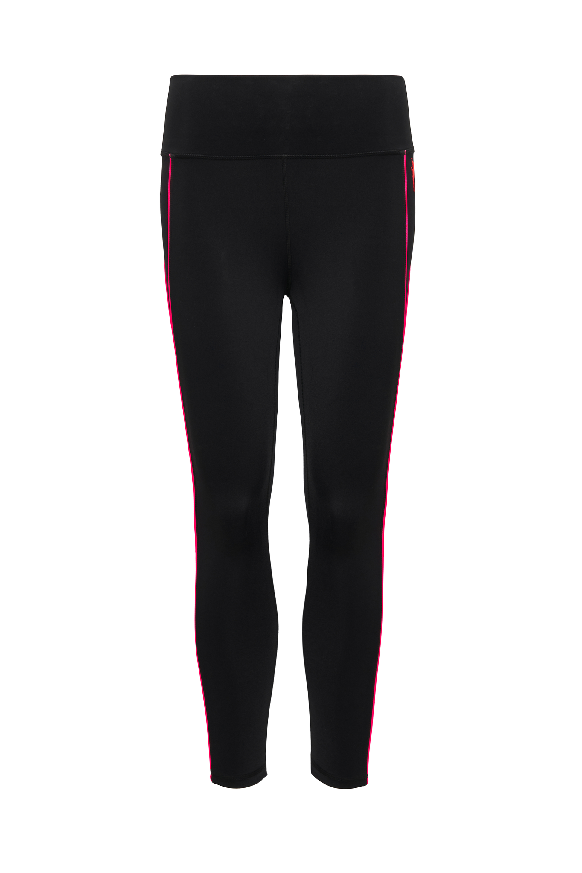 Black with Neon Piping 7/8 Length Active Leggings