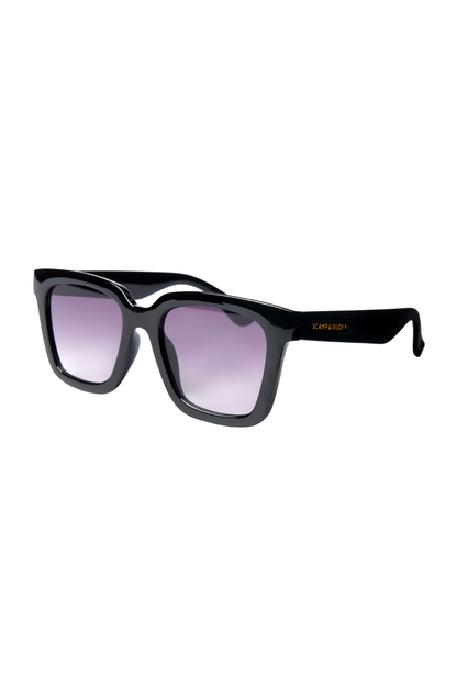 Anais Black Square Sunglasses