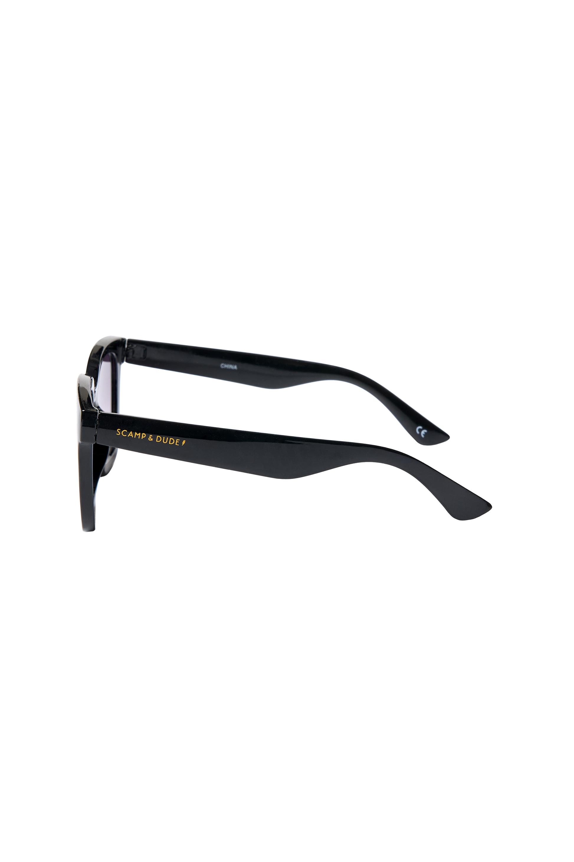 Anais Black Square Sunglasses