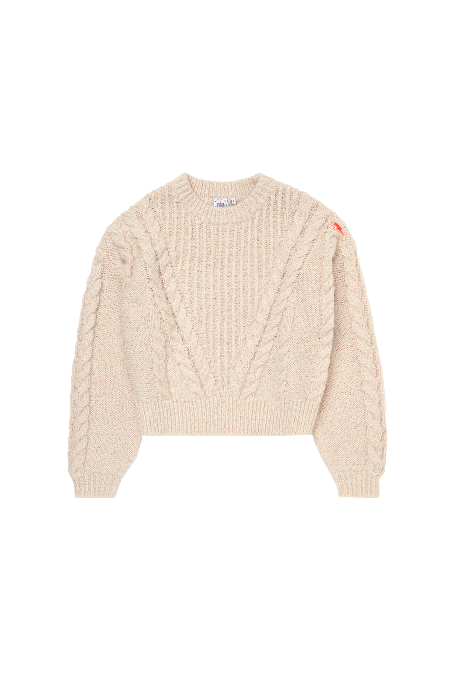 Oatmeal Cable Knit Jumper