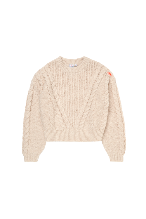 Oatmeal Cable Knit Jumper