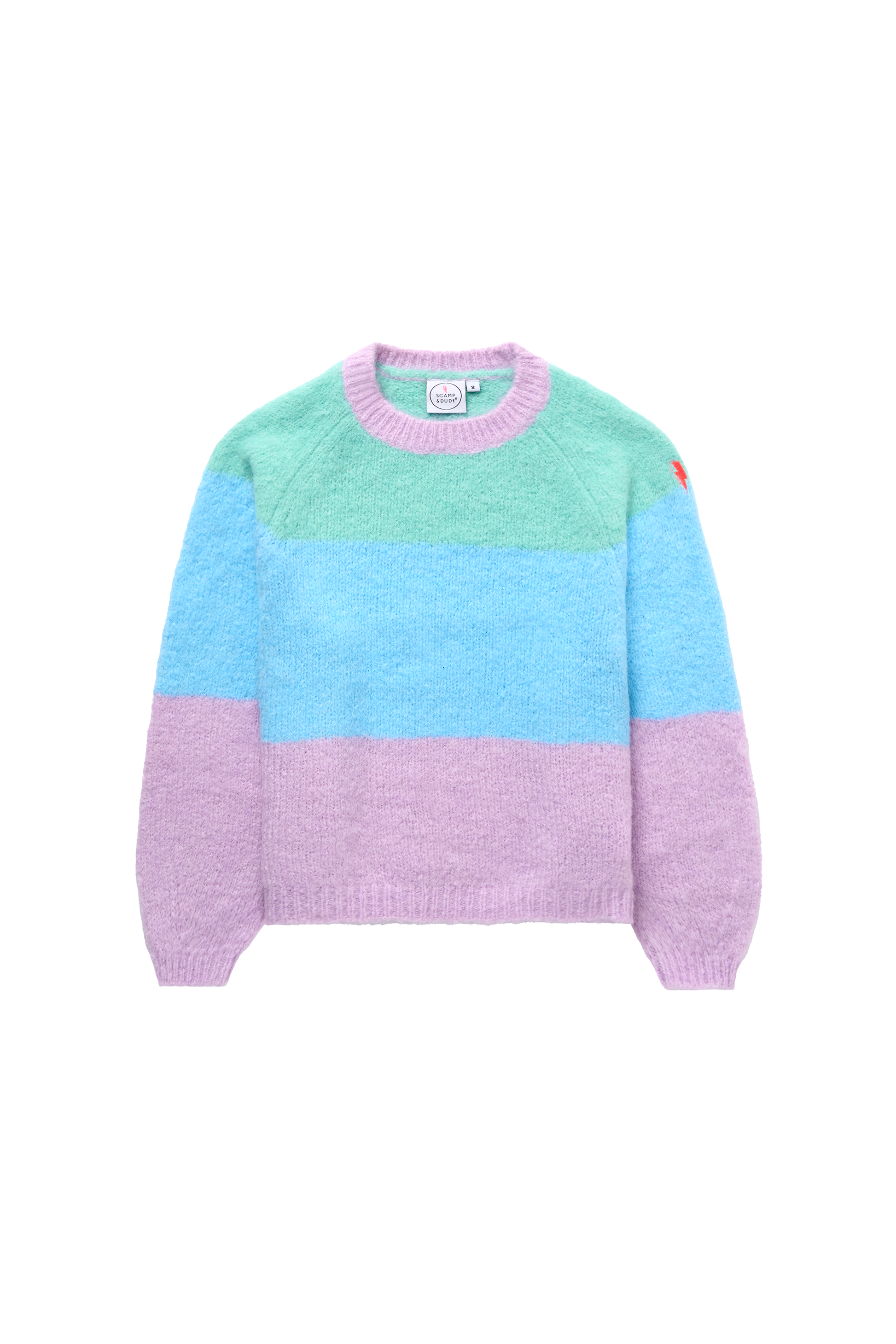 Multicolour Pastel Fluffy Knit Jumper