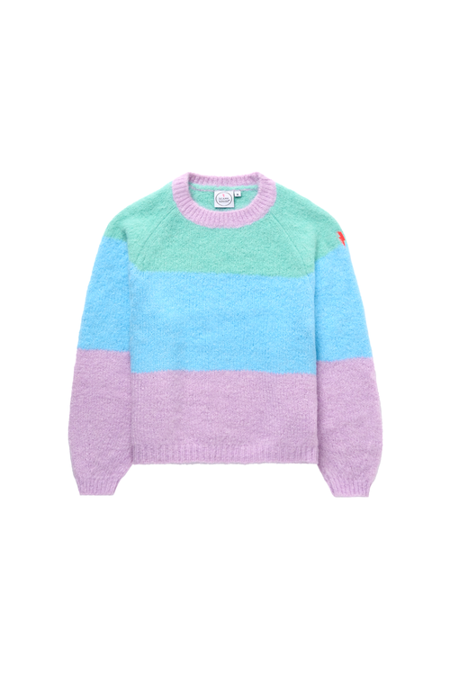 Multicolour Pastel Fluffy Knit Jumper