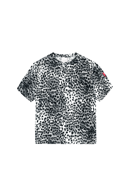 Grey with Black Cheetah T-Shirt