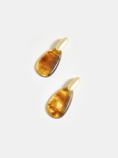 Oval Teardrop Earrings