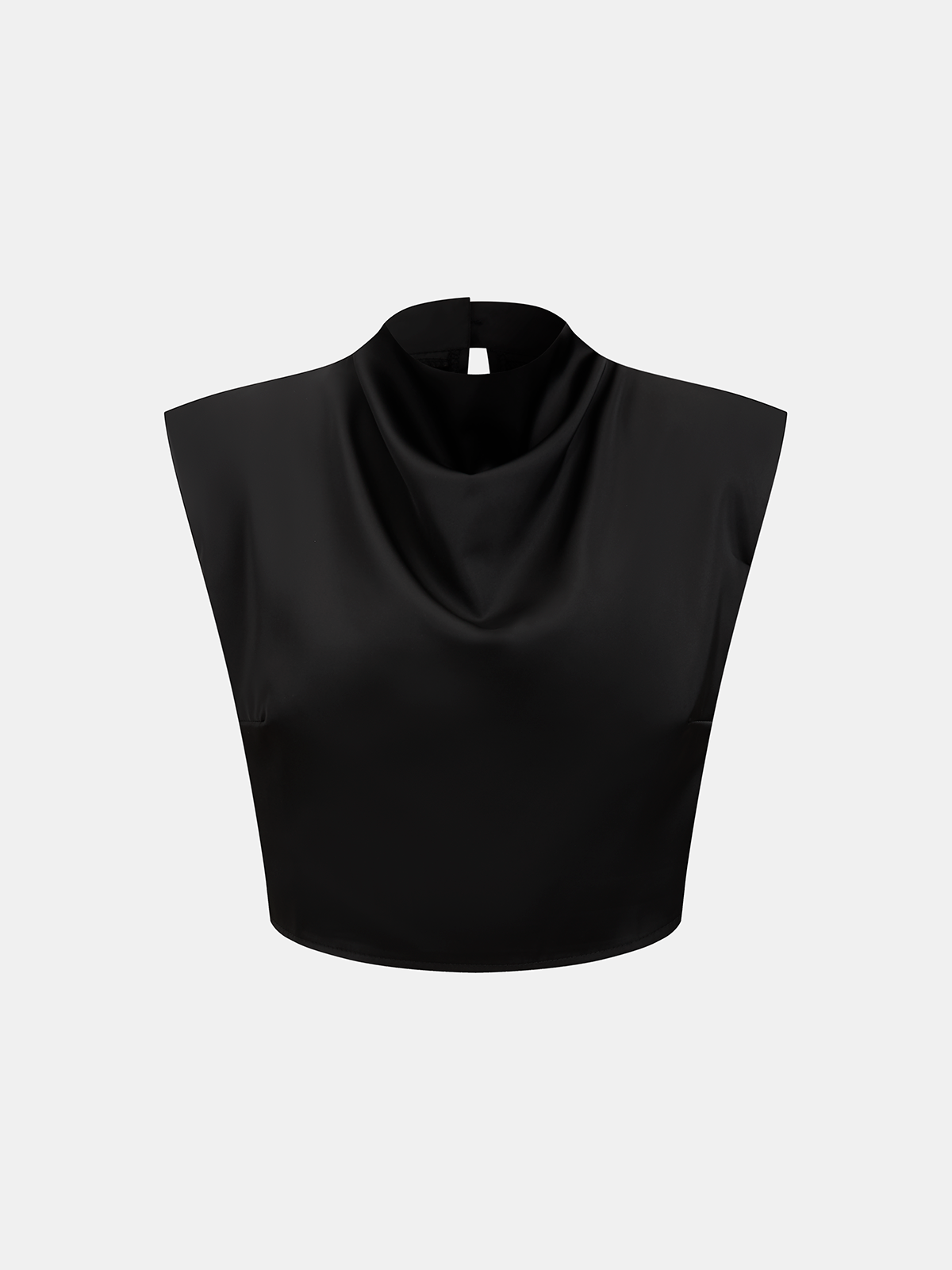 Satin Cowl-Neck Top & High-Waisted Skirt Set