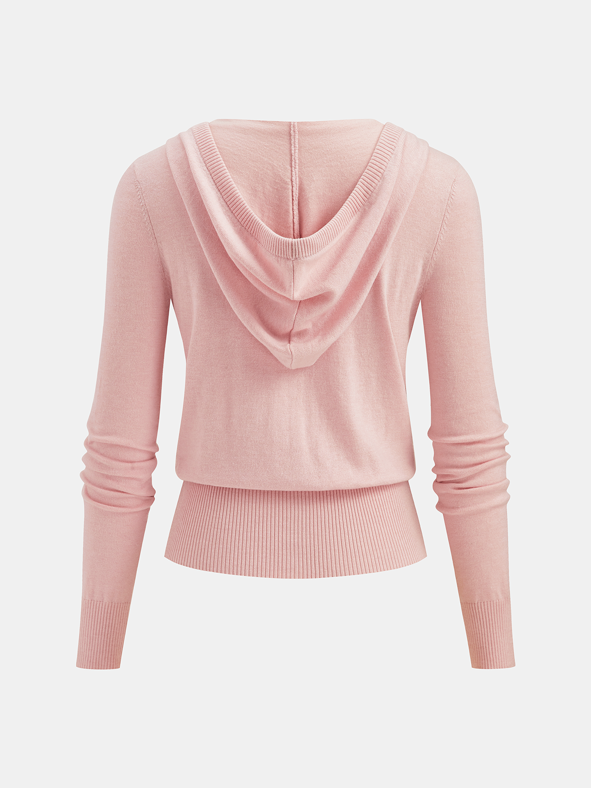 Wool-Blend Hooded Cardigan