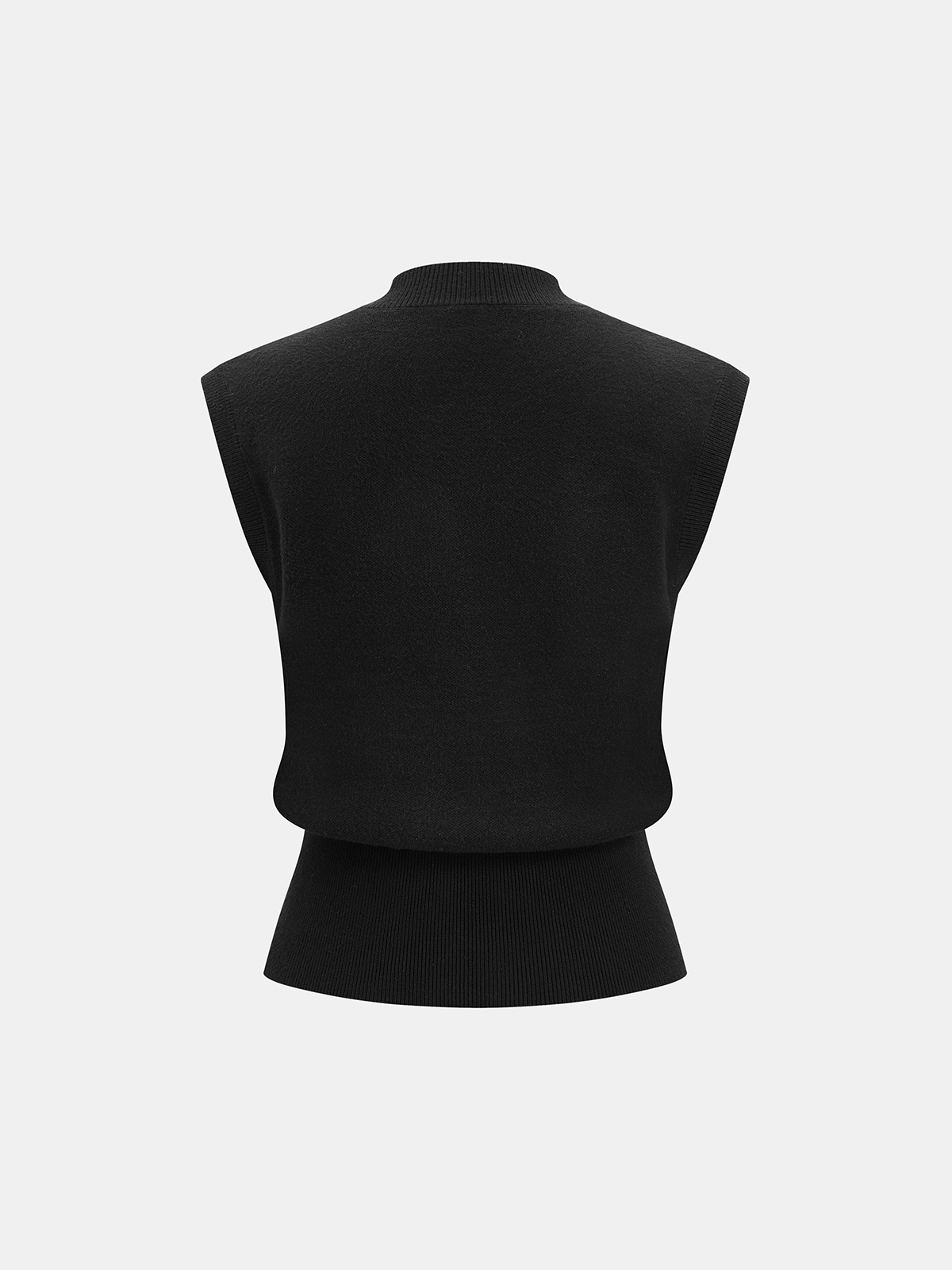 Horsebit Detail Sleeveless Knit Top