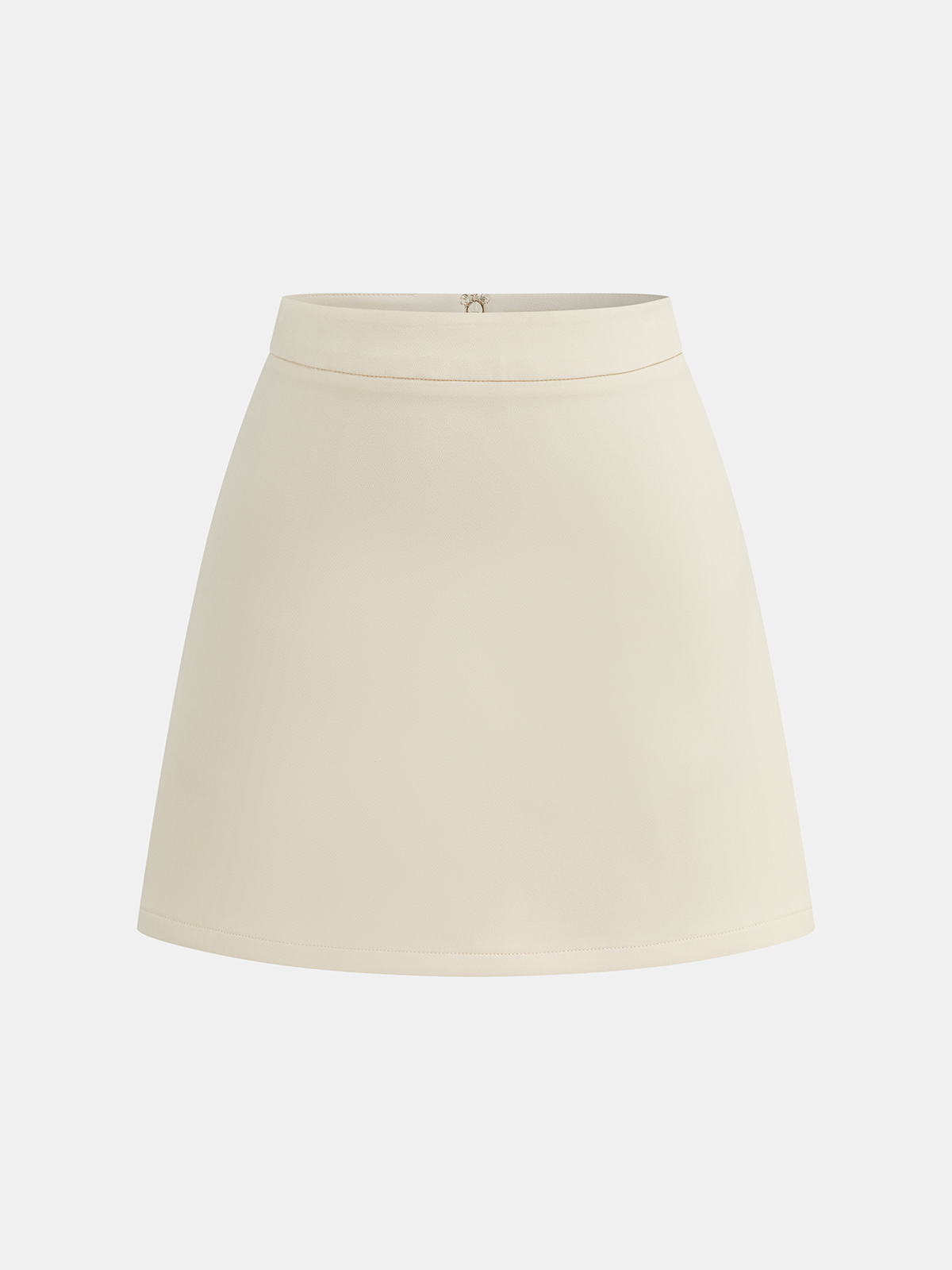 Strapless Button-Down Top & Mini Skirt Set