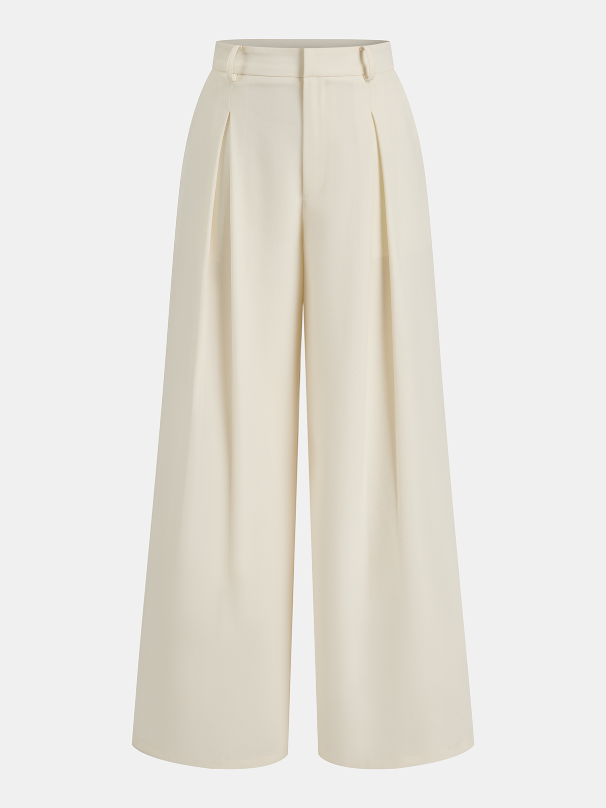 Sleeveless Belted Top & Pleated Pants Set with Improved Fit