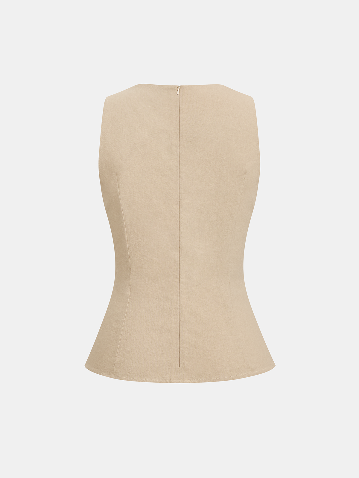 Sleeveless Cross Wrap Fitted Cotton Top